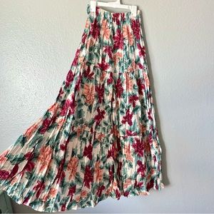 Floral maxi skirt